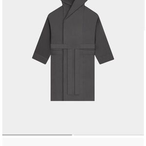 Walden Heavy Home Robe Men's Gray Hooded MSRP $198